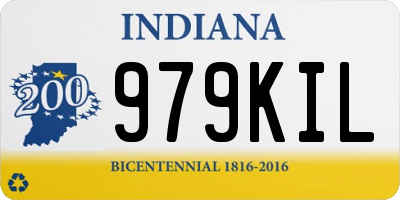 IN license plate 979KIL