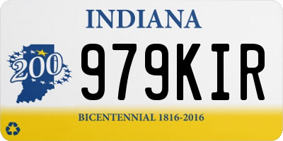 IN license plate 979KIR
