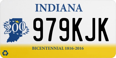 IN license plate 979KJK