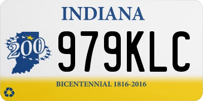 IN license plate 979KLC