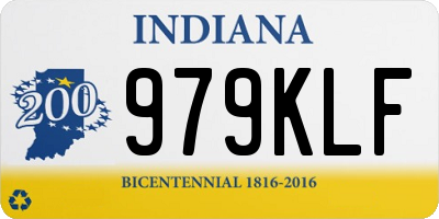 IN license plate 979KLF