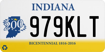 IN license plate 979KLT