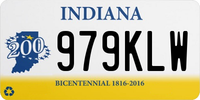 IN license plate 979KLW