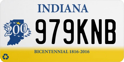 IN license plate 979KNB