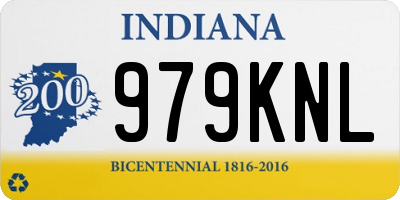 IN license plate 979KNL