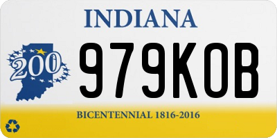 IN license plate 979KOB