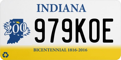 IN license plate 979KOE