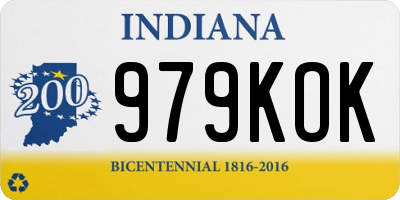 IN license plate 979KOK