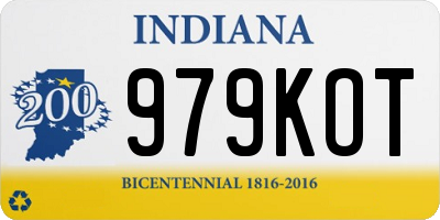 IN license plate 979KOT