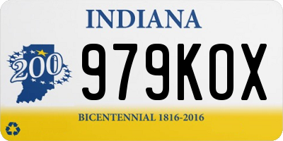 IN license plate 979KOX