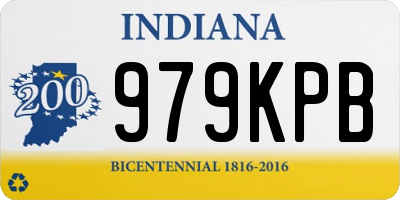 IN license plate 979KPB