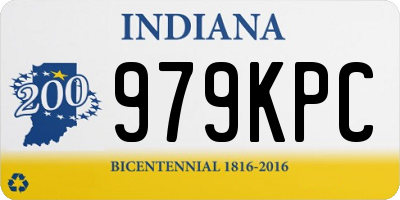 IN license plate 979KPC