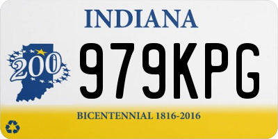 IN license plate 979KPG