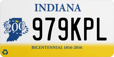 IN license plate 979KPL