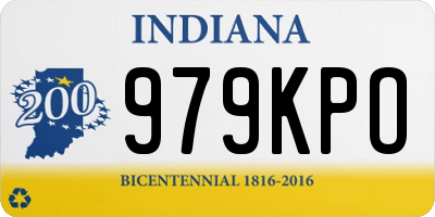 IN license plate 979KPO