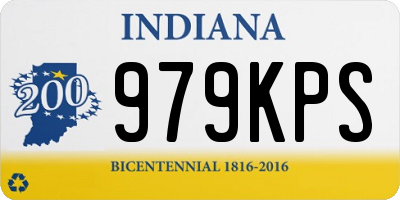 IN license plate 979KPS