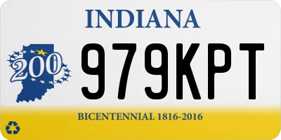 IN license plate 979KPT