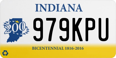 IN license plate 979KPU