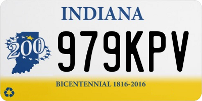IN license plate 979KPV