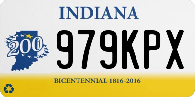 IN license plate 979KPX