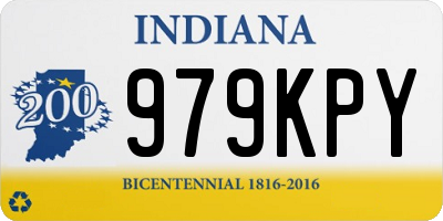 IN license plate 979KPY