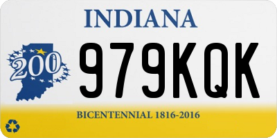 IN license plate 979KQK