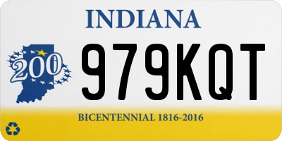IN license plate 979KQT