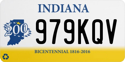 IN license plate 979KQV