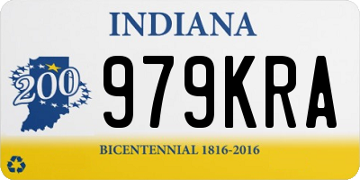 IN license plate 979KRA