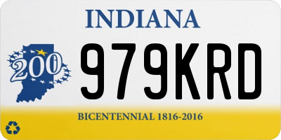 IN license plate 979KRD