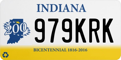 IN license plate 979KRK
