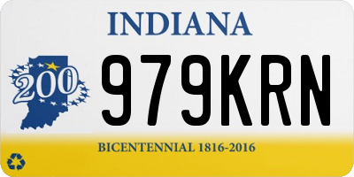IN license plate 979KRN