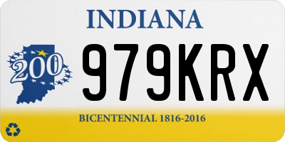 IN license plate 979KRX