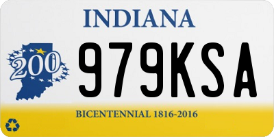 IN license plate 979KSA