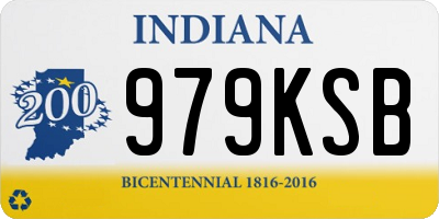 IN license plate 979KSB