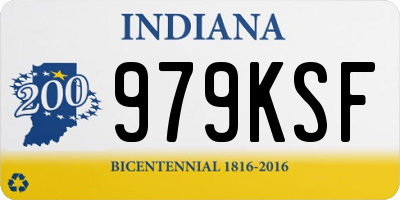 IN license plate 979KSF