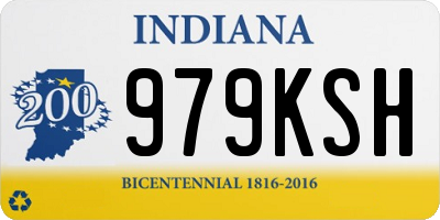 IN license plate 979KSH