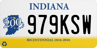 IN license plate 979KSW