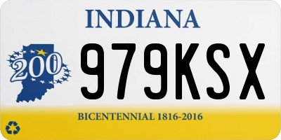 IN license plate 979KSX