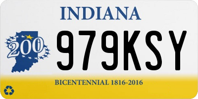 IN license plate 979KSY