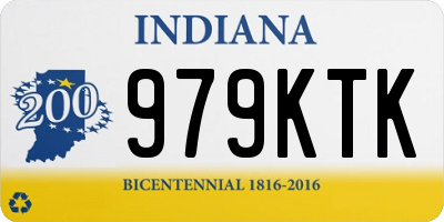 IN license plate 979KTK