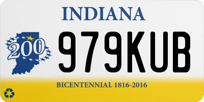 IN license plate 979KUB