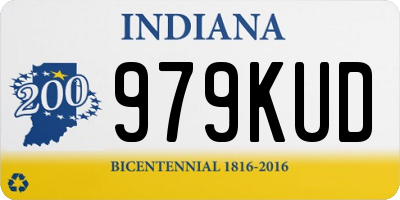 IN license plate 979KUD