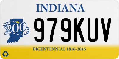 IN license plate 979KUV