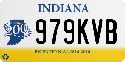 IN license plate 979KVB