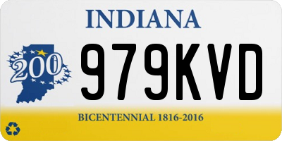 IN license plate 979KVD