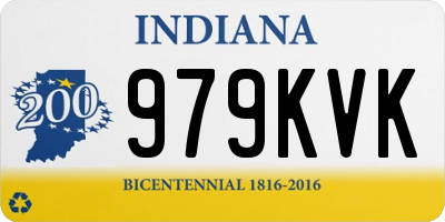IN license plate 979KVK