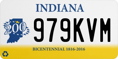 IN license plate 979KVM