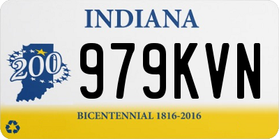 IN license plate 979KVN