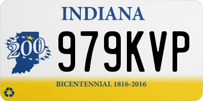 IN license plate 979KVP